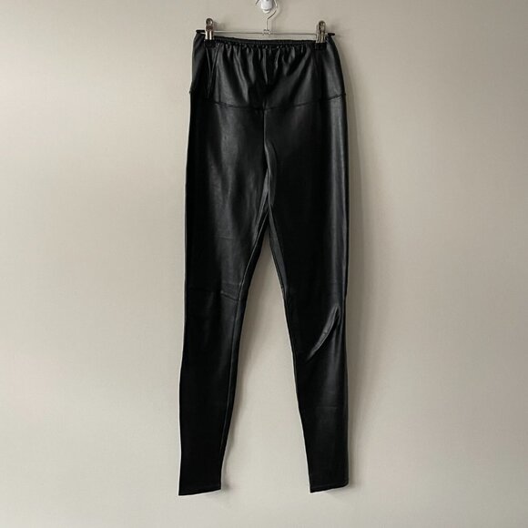 WILFRED Free Daria Pant High Waist Vegan Leather Leggings Black Small - Picture 2 of 7